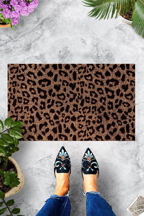 Conceptum Felpudo Leopar Multicolor 40 x 60 cm